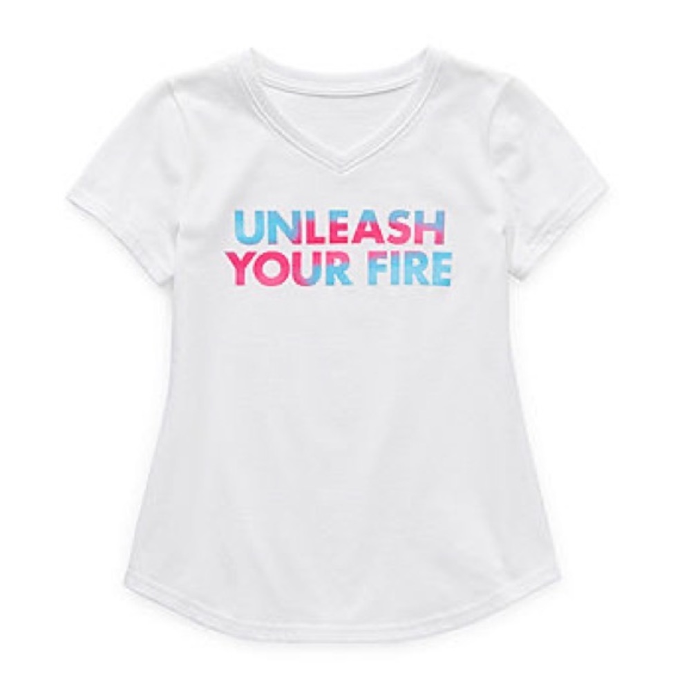 Xersion - Quick - Dri V Neck Short‎ Sleeve Graphic T-Shirt